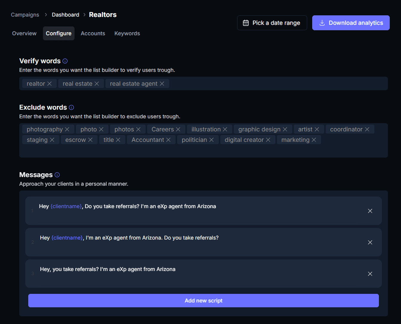 Personalized Cold Dms